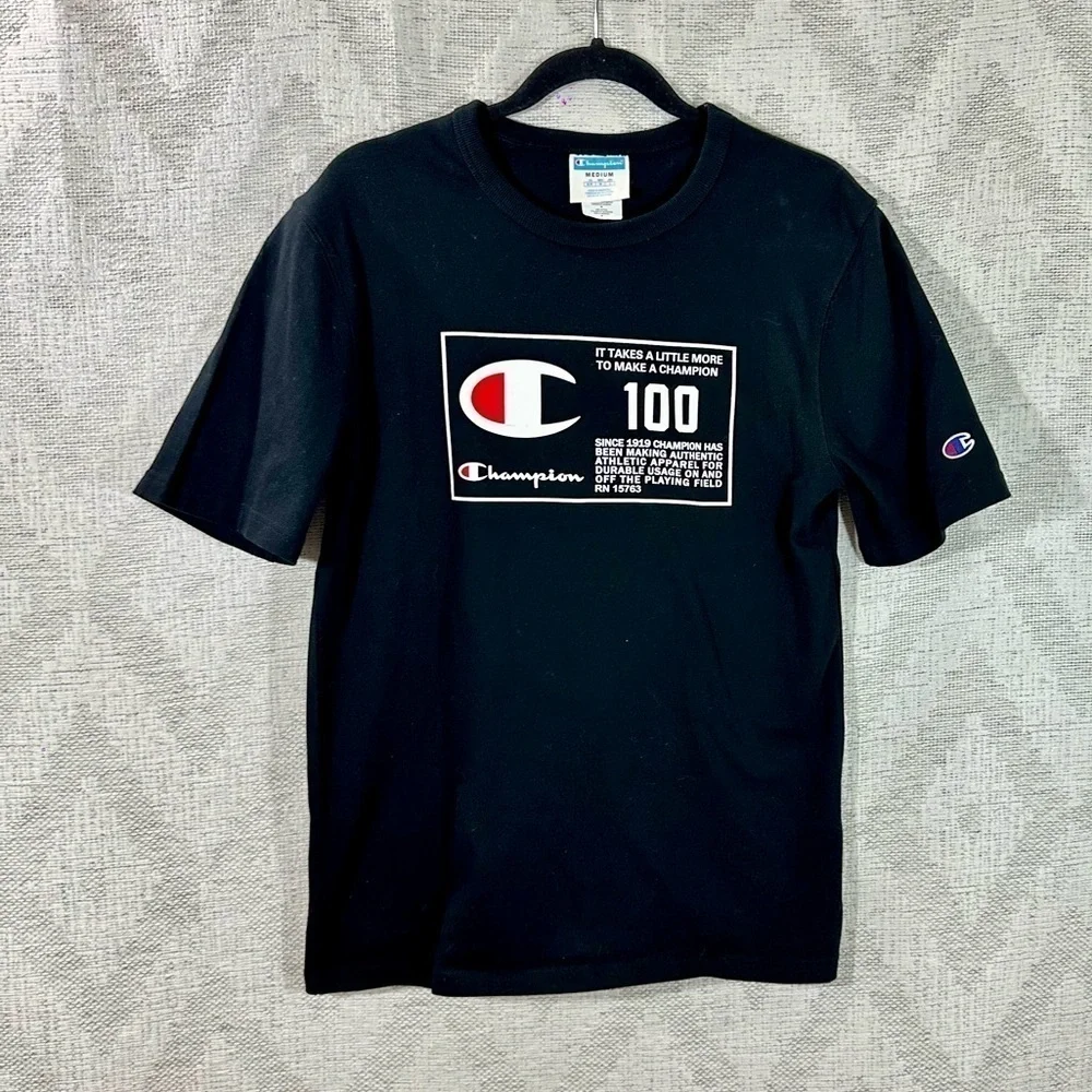 champion graphic behind the label heritage tee size M - Picture 2 of 5